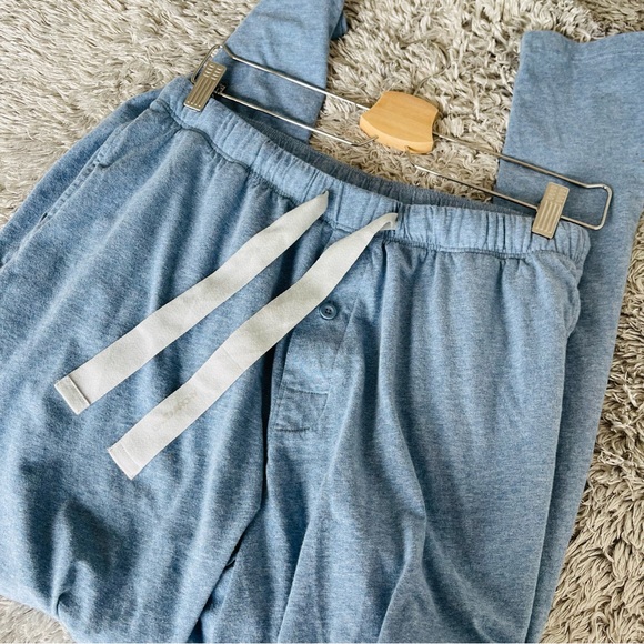 New David Archy Men's Cotton Strip Sleep ware Loungewear Top&Bottom SET - Picture 4 of 16